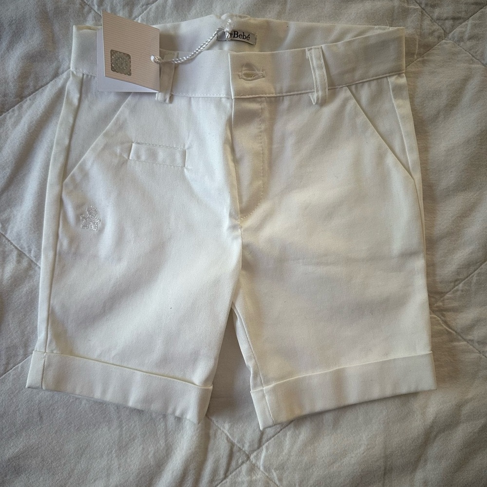 NWT White Baby cotton Shorts